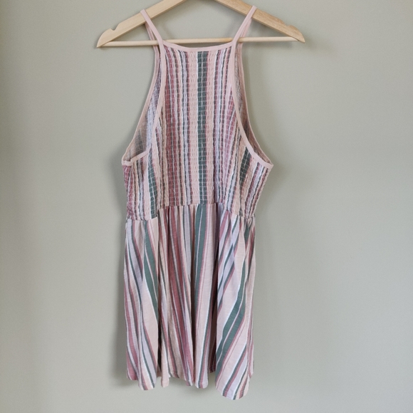 Torrid NWT Multi Stripe Jersey Stripe High Neck Baby Doll Top - Picture 3 of 13